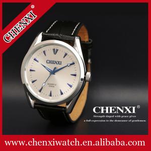 Wholesale Business Watches Men 2015 Mens Stylish Watches Big Dial Sport Men Genuine Leather Watch from china suppliers