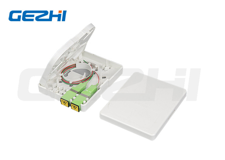 Sm / Mm 2 Core Wall Mount Fiber Termination Box For Fttx Access And Tele Communications Network
