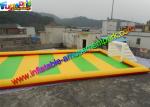 Sewed Inflatable Sports Games Soapy Football Field 20m X 10m