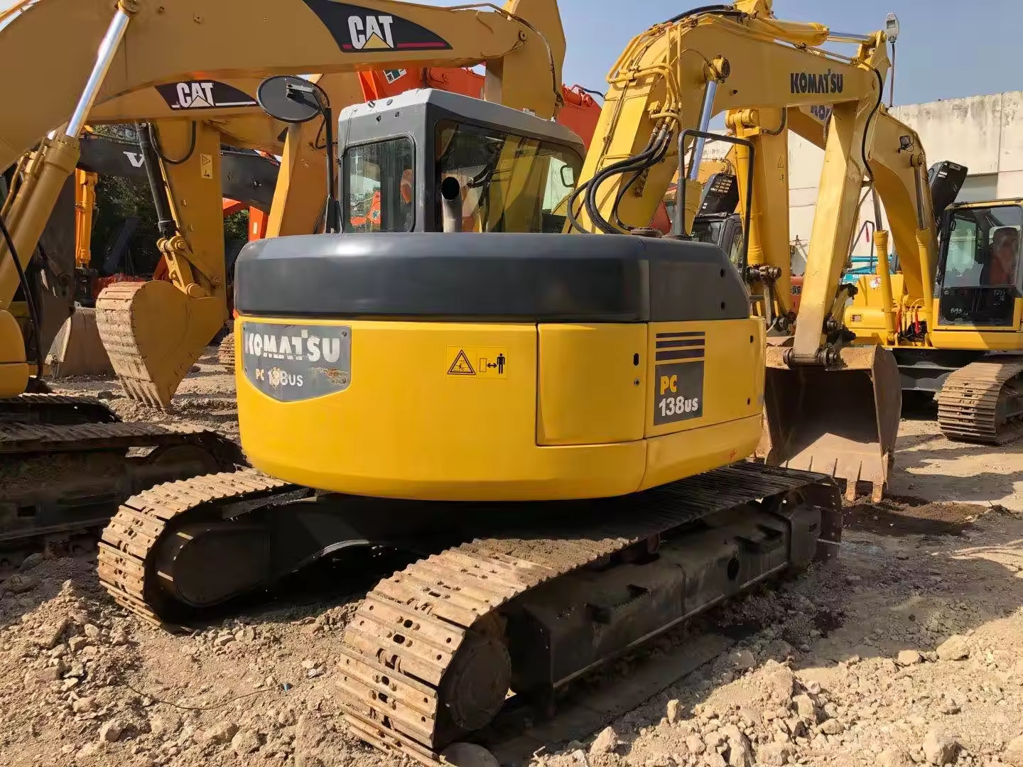 Construction Engineering Used Komatsu Excavators Digger 72KW Komatsu Pc138 Excavator