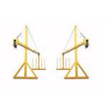 Yellow Suspended Platform Gondola ZLP630 Steel Cradle Exterior Wall Construction