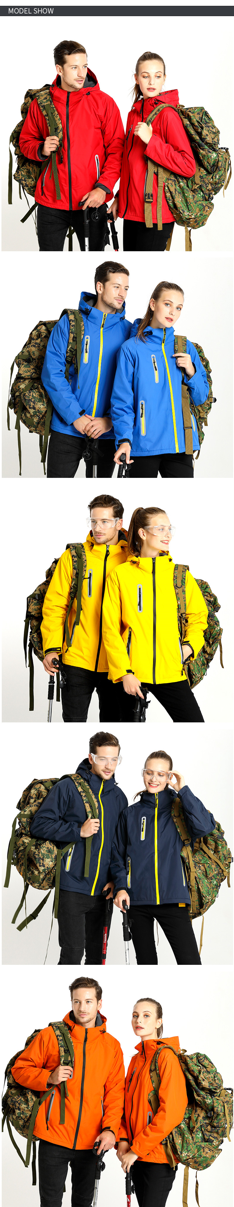Work Outer Wear Apparel Uniform Soft Shell Waterproof Windproof Windbreaker