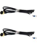 Black Exhaust Valve Four Core Cable 300V 1.7M Industrial Wiring Harness Cable