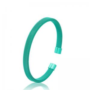 Wholesale Nickel Free Stainless Steel Bangle Bracelet , Green Cuff Bangle Bracelet from china suppliers