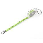 Green Metal Measuring Tape Keychain 2 Meters 80 Inches With Transparent Plastic