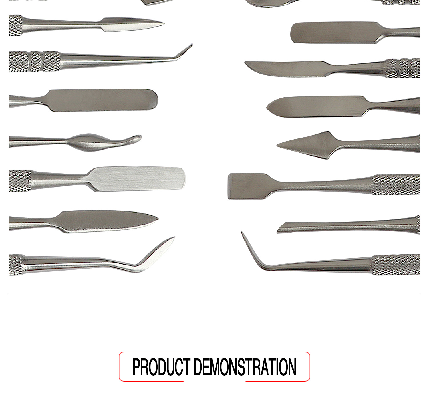 Dental Lab Stainless Steel Wax Carving Tool Set 10/12 pieces