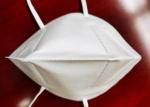 White Disposable Respirator Mask , Kn95 Medical Mask Against Germ