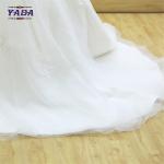 Latest elegant v-neck backless embroidery mullet luxury dress vintage lace