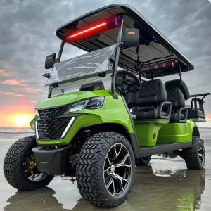 Wholesale Curtis Controller EV Golf Cart High Power Motor 14 Tires Luxury Seats Best selling in the United States from china suppliers