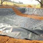 1mm HDPE Geomembrane Fish Farm Pond Liner Waterproof Roll Raw Material 100%