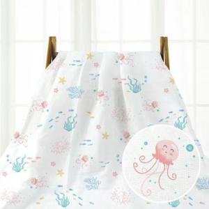 Wholesale Cotton Muslin Bamboo Swaddling Baby Blanket Zero Formaldehyde Anti Pilling from china suppliers