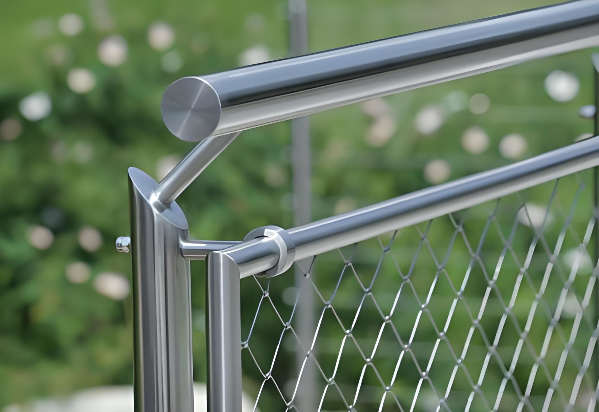 7x7 Anti Fall Stainless Steel Wire Rope Netting Staircase Safety Fence