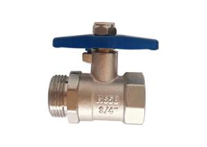Wholesale Nickel Plated Brass Ball Valve 3/4&quot; Male x Female Thread Connection for Water Wand from china suppliers