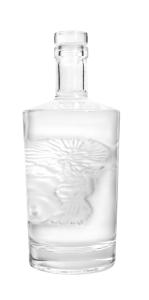 Wholesale OEM Vodka Whiskey Glass Bottle Flint Glass Bottle Full Coated Painting Printing from china suppliers