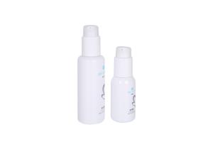 Wholesale OD 41mm White PET 120ml Cosmetic Pump Lotion Bottle Skin Care Packaging from china suppliers