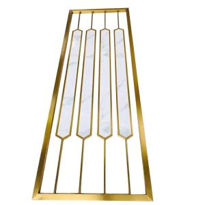 Wholesale Golden Stainless Steel Screen Decorative Wall Panels Modern Room Dividers from china suppliers