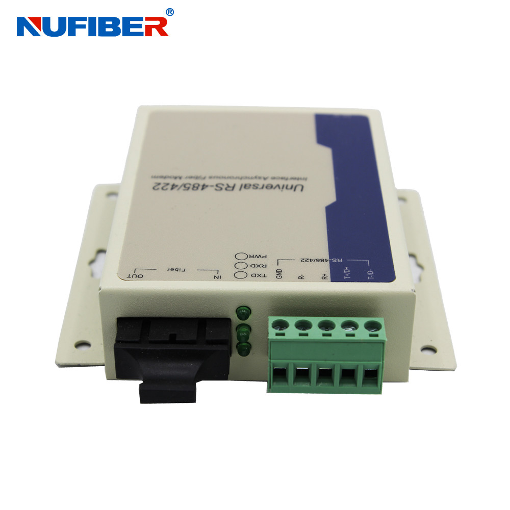 Duplex MM 1310nm 2KM SC RS485 RS422 Serial To Fiber Converter