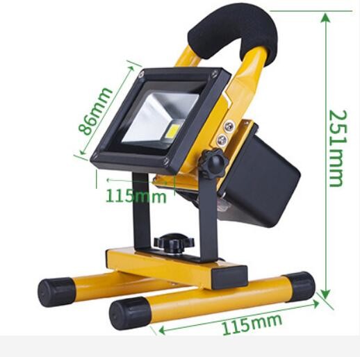 Emergency Modular LED Flood Light 10W IP65 800lm 2700K - 8000K 50 / 60Hz Frequency