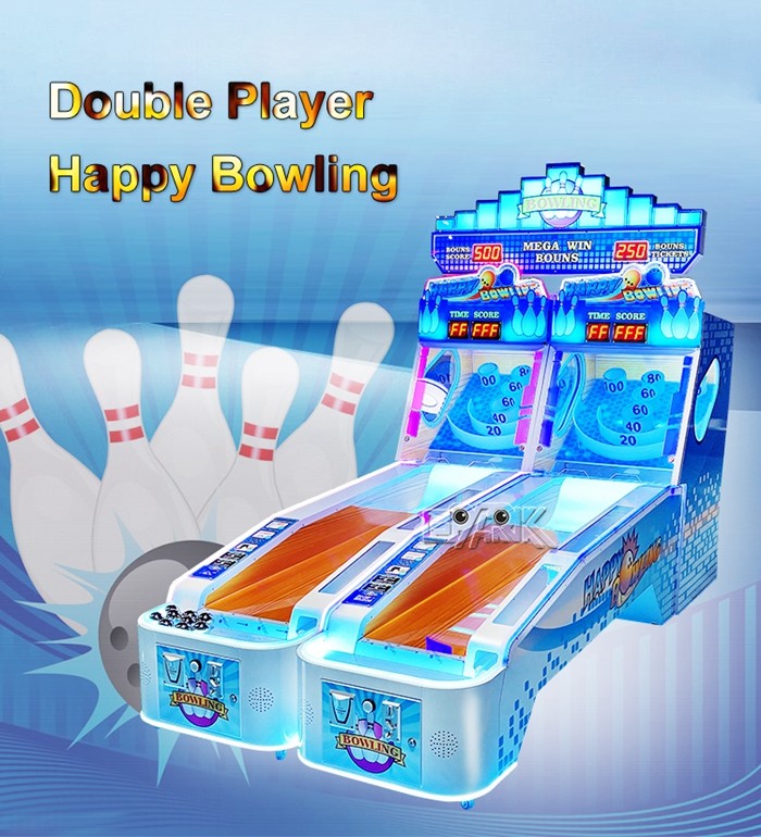Indoor Sports Happy Bowling Arcade Redemption Machine Coin Operated Double Player