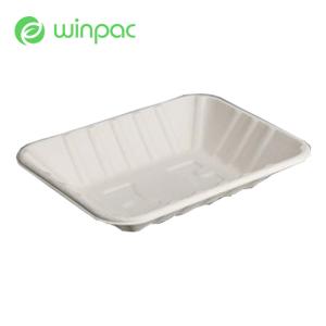 Wholesale Party Compostable Fruit Meat 220ml Sugarcane Bagasse Tray Disposable Biodegradable from china suppliers