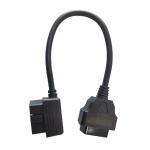 OEM Black OBD2 Connector Cable Male To Female 16 Pin For Diagnostic