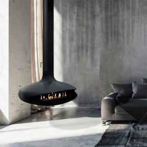 Wholesale Freestanding wood burning fireplace indoor steel stove heating decorative round opening fireplace from china suppliers
