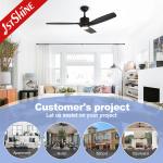 52 Inches Solid Wood DC Pure Copper Remote Ceiling Fan Light Lighting Solutions