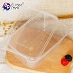 Household plastic food storage container take away pp lunch box 1000ml