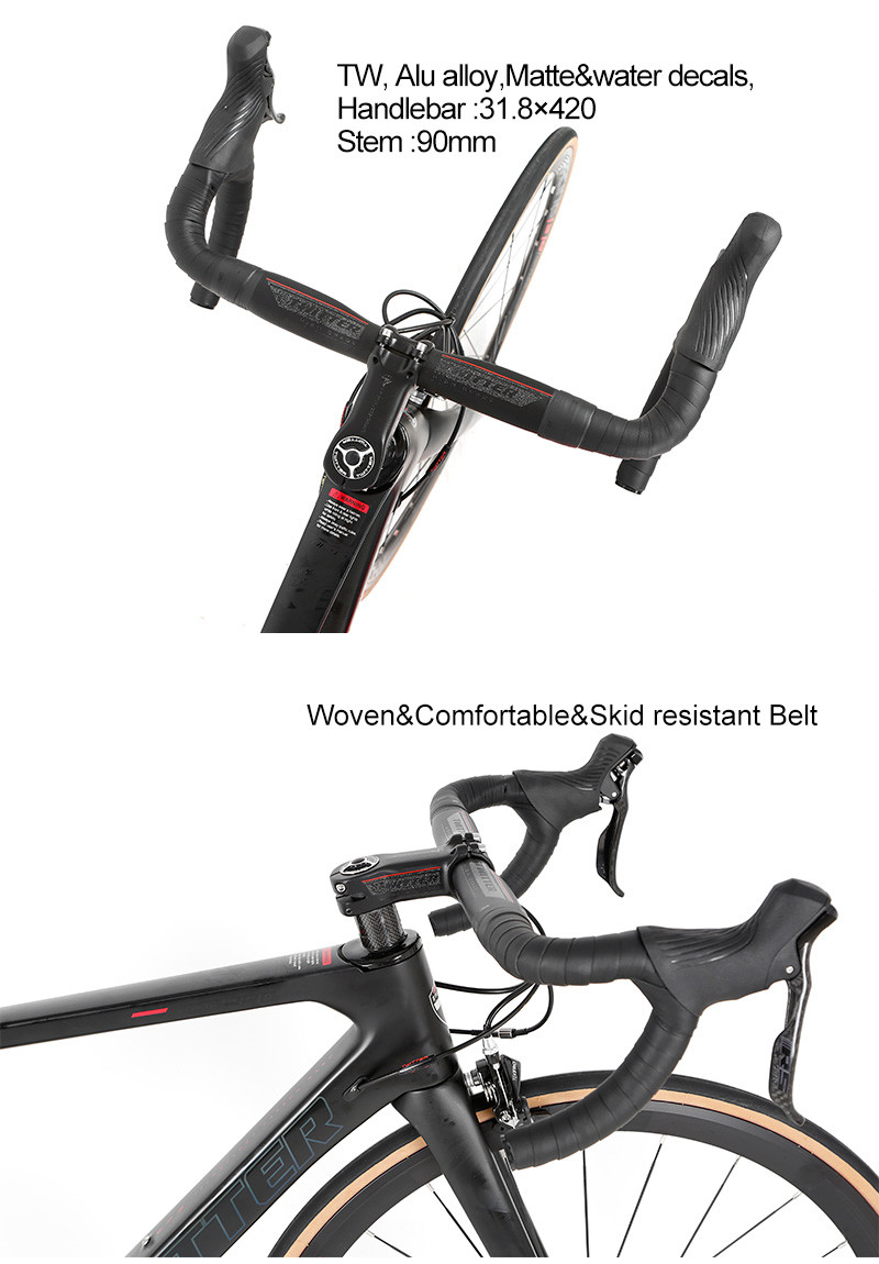 Rim Brake T900 Carbon Frame Road Bike Aero Racing Full Inner Cables