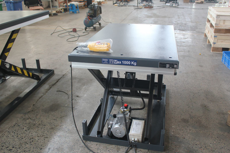 Industrial Small Electric Scissor Lift Table Industrial 1700x850mm Maximum Height 50"