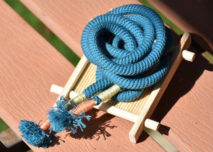 Woven Yarn Head 6mm Round Cotton Drawstring Cord For Garments
