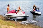 Hot dip galvanized boat trailer double axles boat trailer hydraulic boat trailer