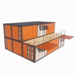 Aluminum Alloy Windows and 50/75/100mm Wave Sandwich Panel Luxury Prefabricated