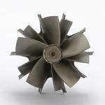 HX40W Turbo Upgrade 5+5 Blades Turbine Wheel Shaft 3596226 4050572 For 4049355