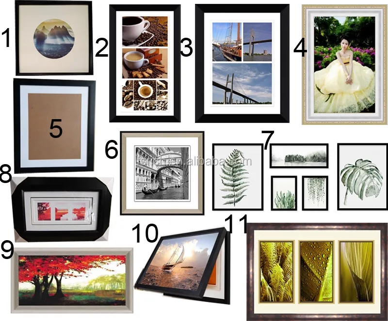 Customized Logo Plastic Picture Frame Wall Art Frame Moulding For Home Decor