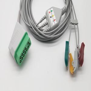 Wholesale Nihon Kohden 12 Pin to 3 Lead direct connect ECG Cable from china suppliers