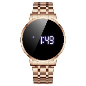 Wholesale 44mm Waterproof Digital Watch Round Shape LED Screen Water Resistant 3ATM Chrono from china suppliers