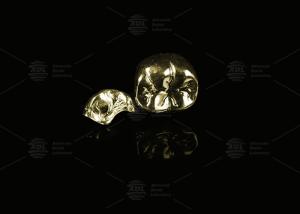 Wholesale Precious Alloy Yellow Gold 60% Full Metal Crown Gold Finish Complete Metal Crown from china suppliers