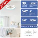 4000K 6500K Pink Girls Room Ceiling Fan Ceiling Mounted Fan With Remote