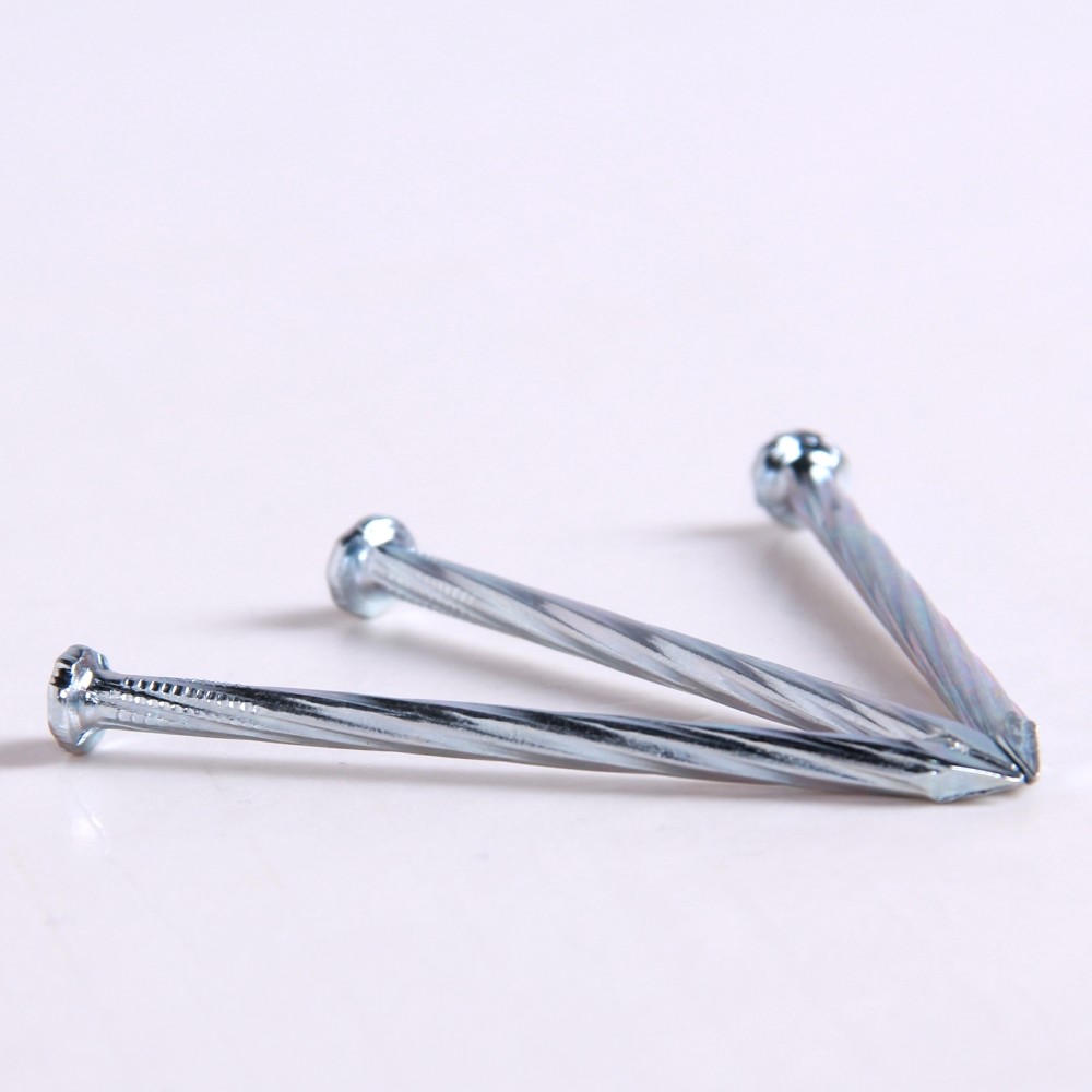 OEM Twisted Shank Nails Hardened Steel Twisted Metal Nails For Building