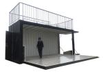 Topshaw Competitive Price Solution 15FT 10ft Black Color Prefabr Coffee