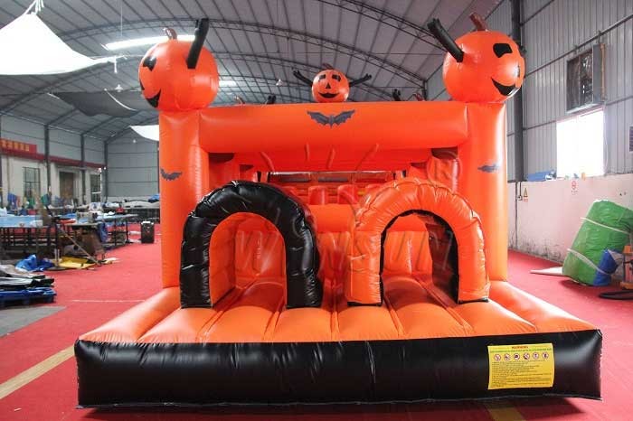 Halloween Theme Inflatable Sports Games , Customized Size Blow Up Obstacle Course