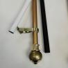 Buy cheap Gold 22 Inch Luxury 0.35mm Steel Pipe Curtain Rods from wholesalers