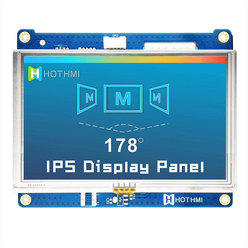 5.0 Inch 800x480 IPS Resistive TFT LCD Display Wide Temperature