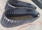 Black Track Loader Rubber Tracks 42 Link Lightweight 380 X 102 X 42mm