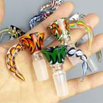 Beautiful male female glass pipe bowls Smoking Accessories for Bongs