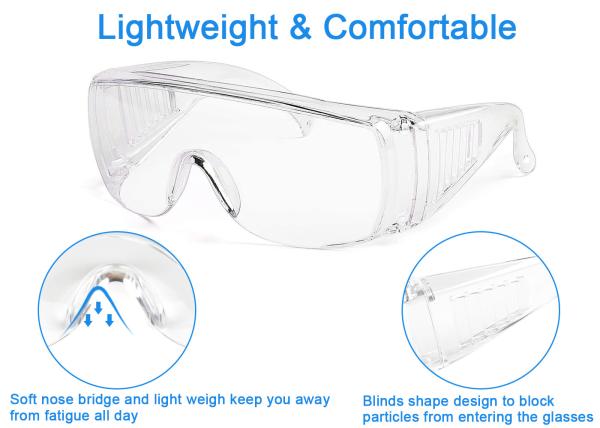 Anti Fog Lens Safety Glasses Goggle / Anti Impact Chemical Splash Safety Goggles