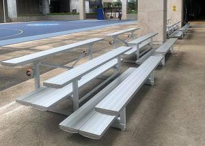 Wholesale Movable Temporary Spectator Stands Aluminum Bench Bleacher With Wheels from china suppliers