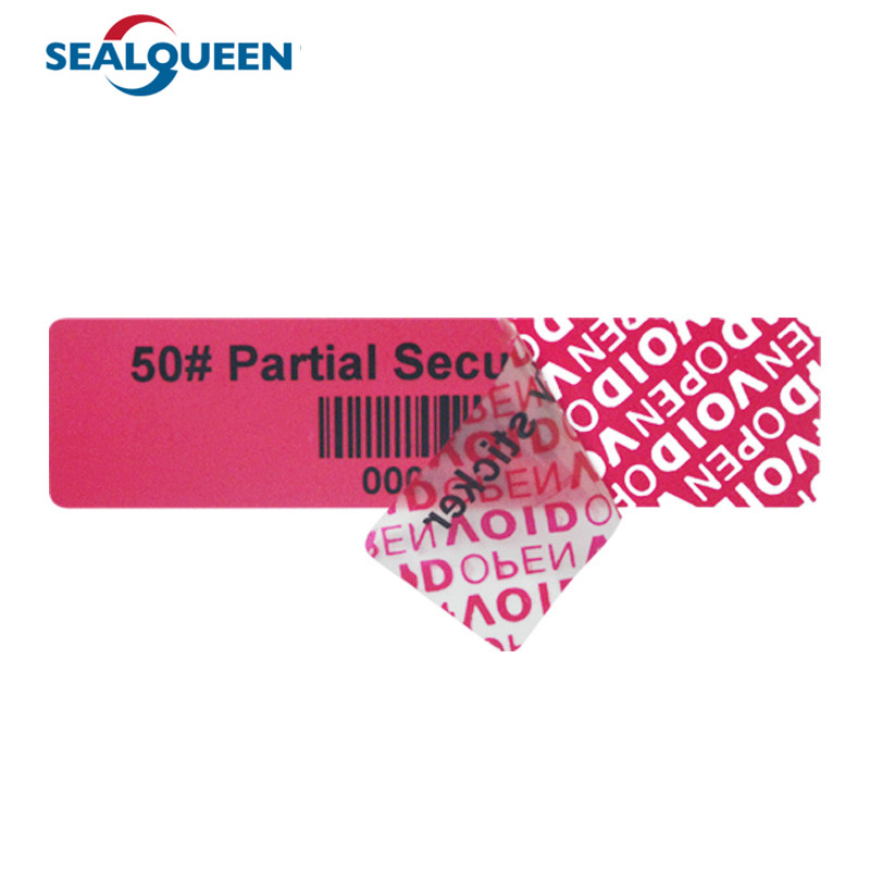 Void Open Warranty Security Label Self Sealing Packing Tamper Evident Sticker