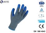 Cut Resistant Gloves Flexible Breathable Nylon HPPE Glass Fiber Latex Coated